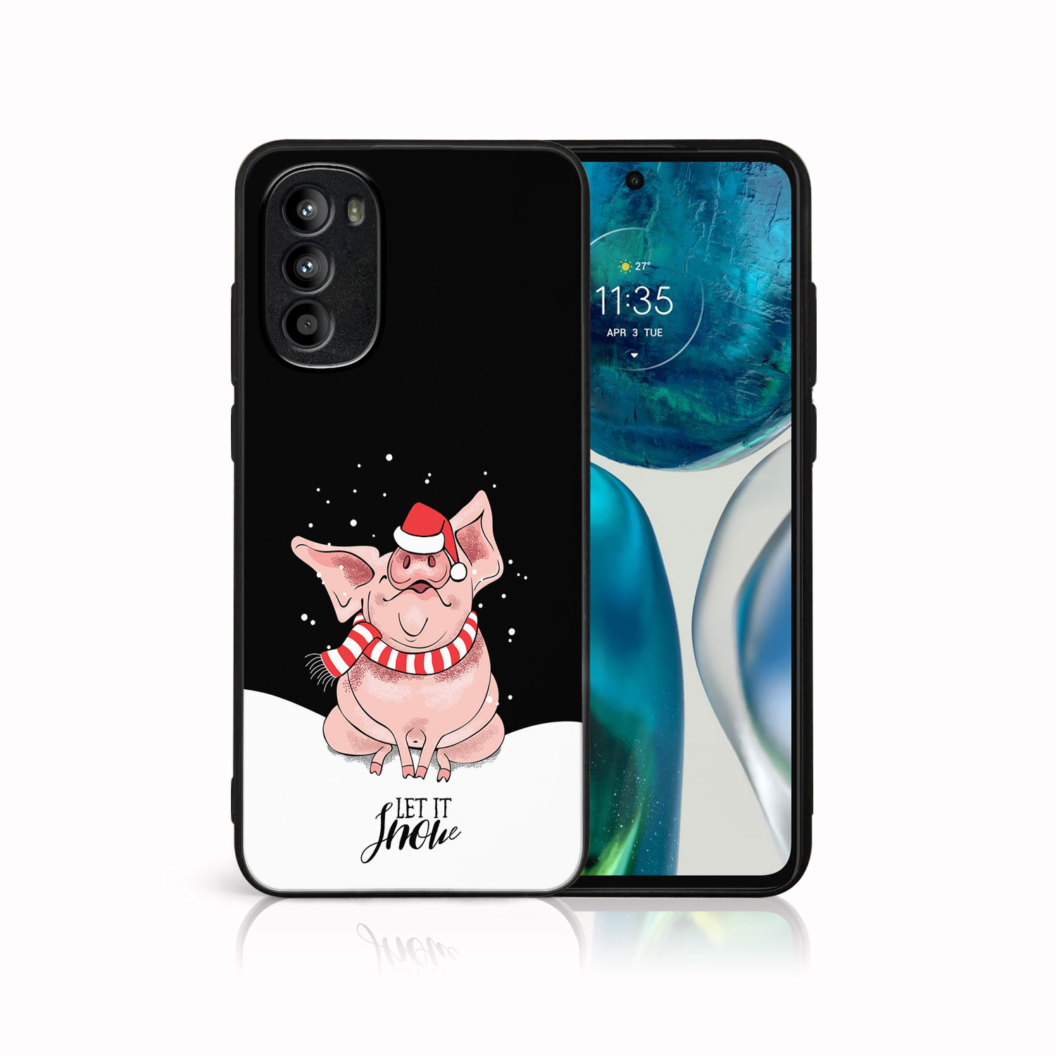 MY ART Kryt s vánočním designem Motorola Moto G52 LET IT SNOW (075)