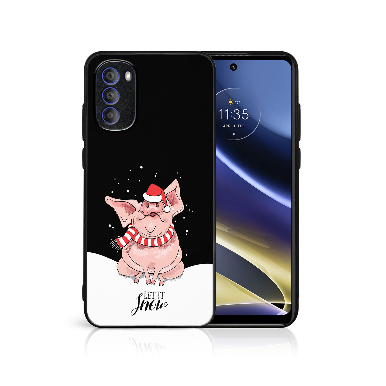 Levně MY ART Ochranný kryt pro Motorola Moto G31 / G41 Ať sněží (075)