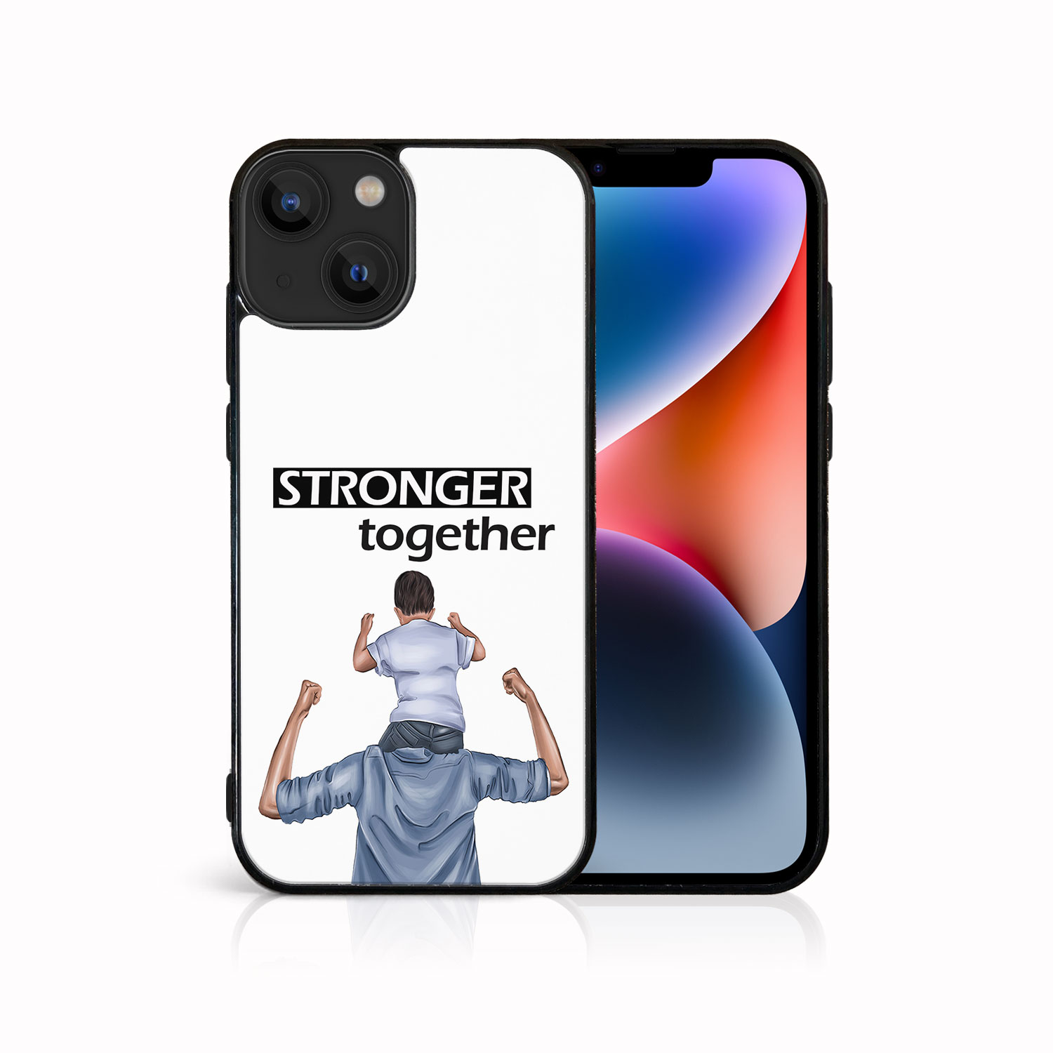 Levně MY ART Ochranný kryt pre Apple iPhone 14 DADDY (116)