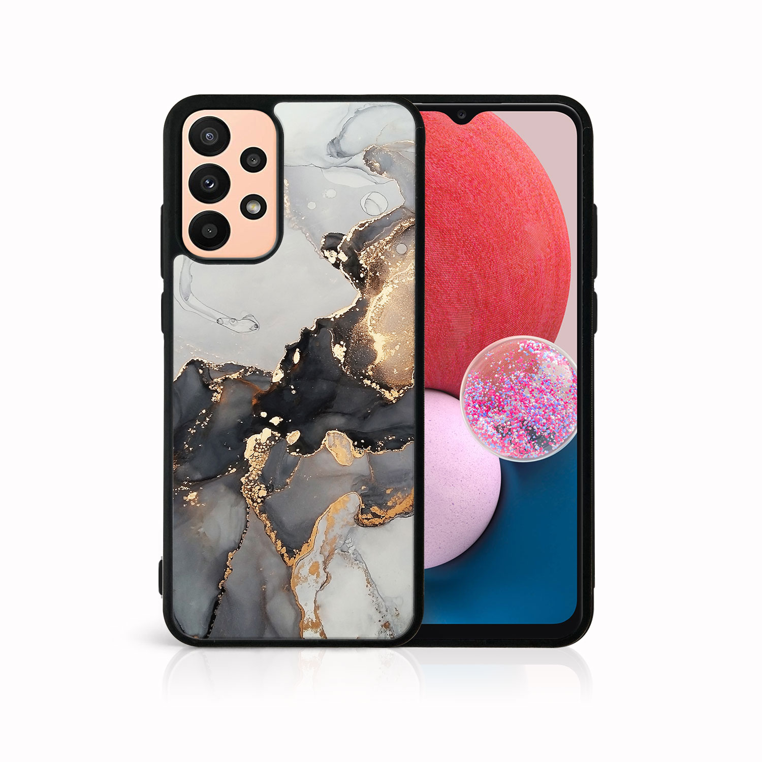 Levně MY ART Ochranný obal Samsung Galaxy A13 GREY MARBLE (140)