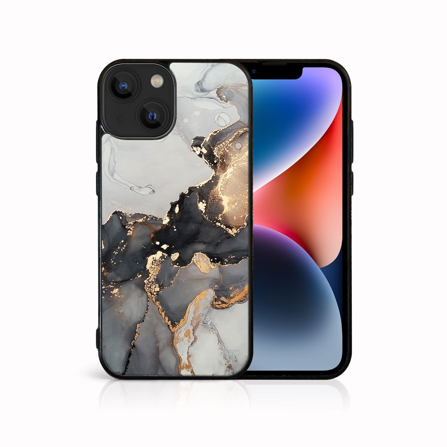 Levně MY ART Ochranný kryt pro Apple iPhone 14 Plus GREY MARBLE (140)