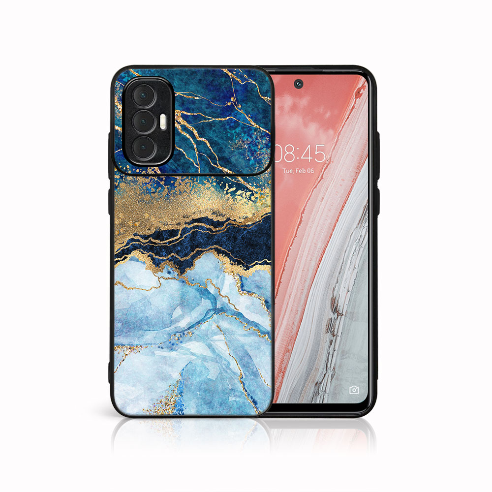 Levně MY ART Ochranný obal Tecno Spark 8 Pro BLUE MARBLE (141)