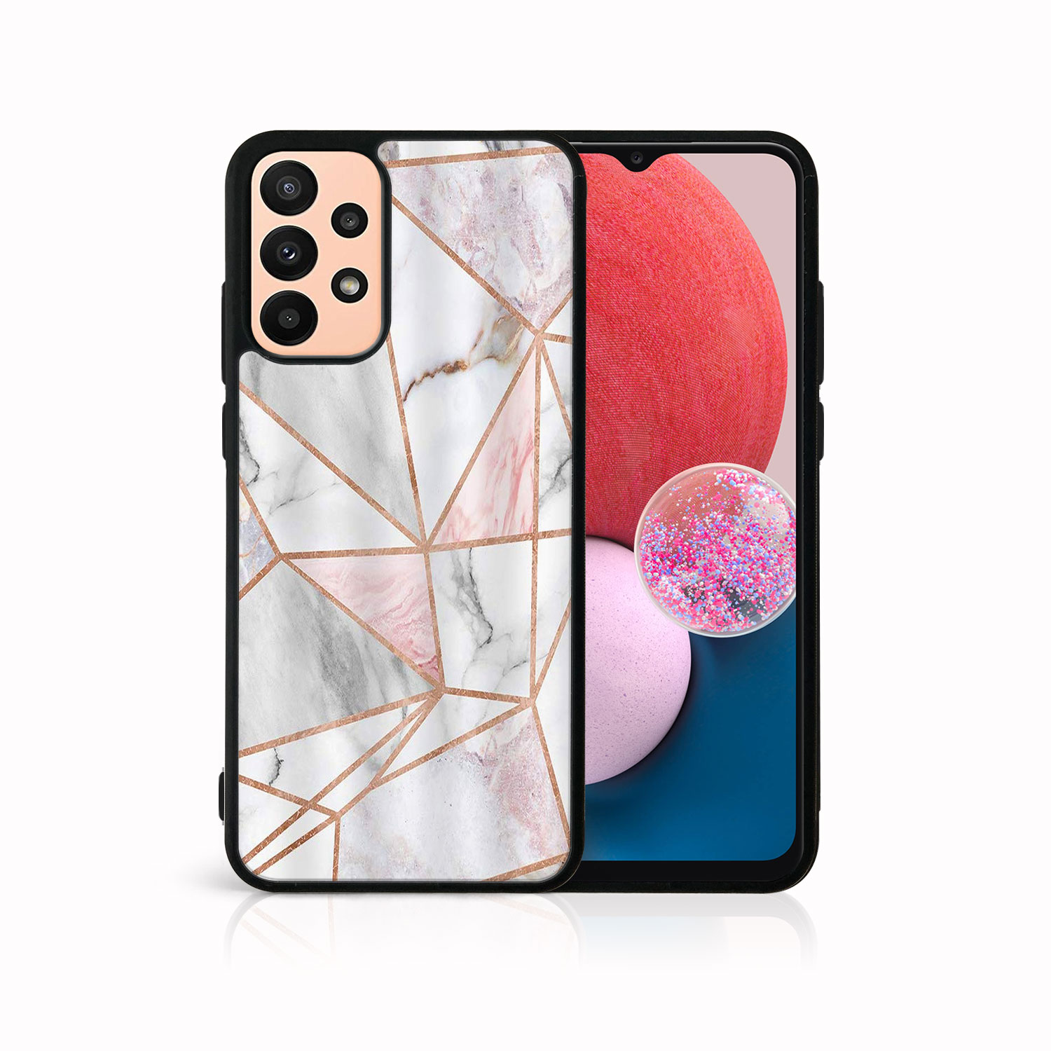 Levně MY ART Ochranný obal Samsung Galaxy A13 PINK MARBLE (143)