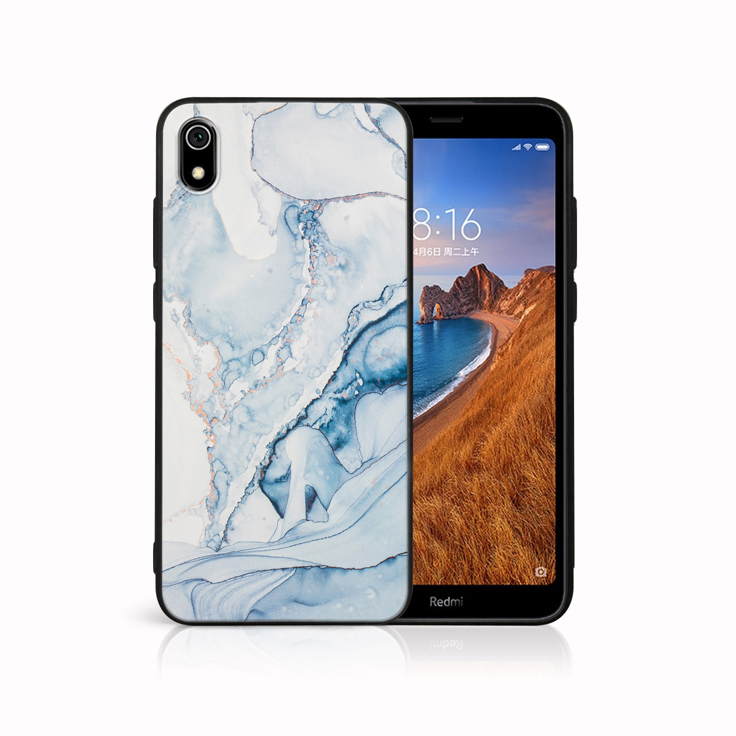 Levně MY ART Ochranný kryt pro Xiaomi Redmi 7A LIGHT BLUE (149)