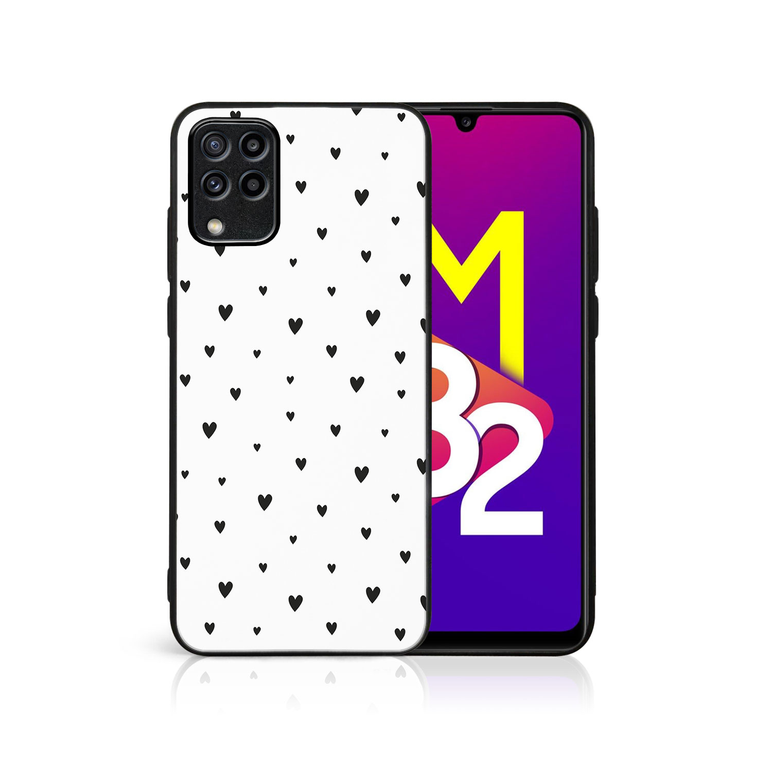 Levně MY ART Ochranný kryt pre Samsung Galaxy M53 5G BLACK HEARTS (167)