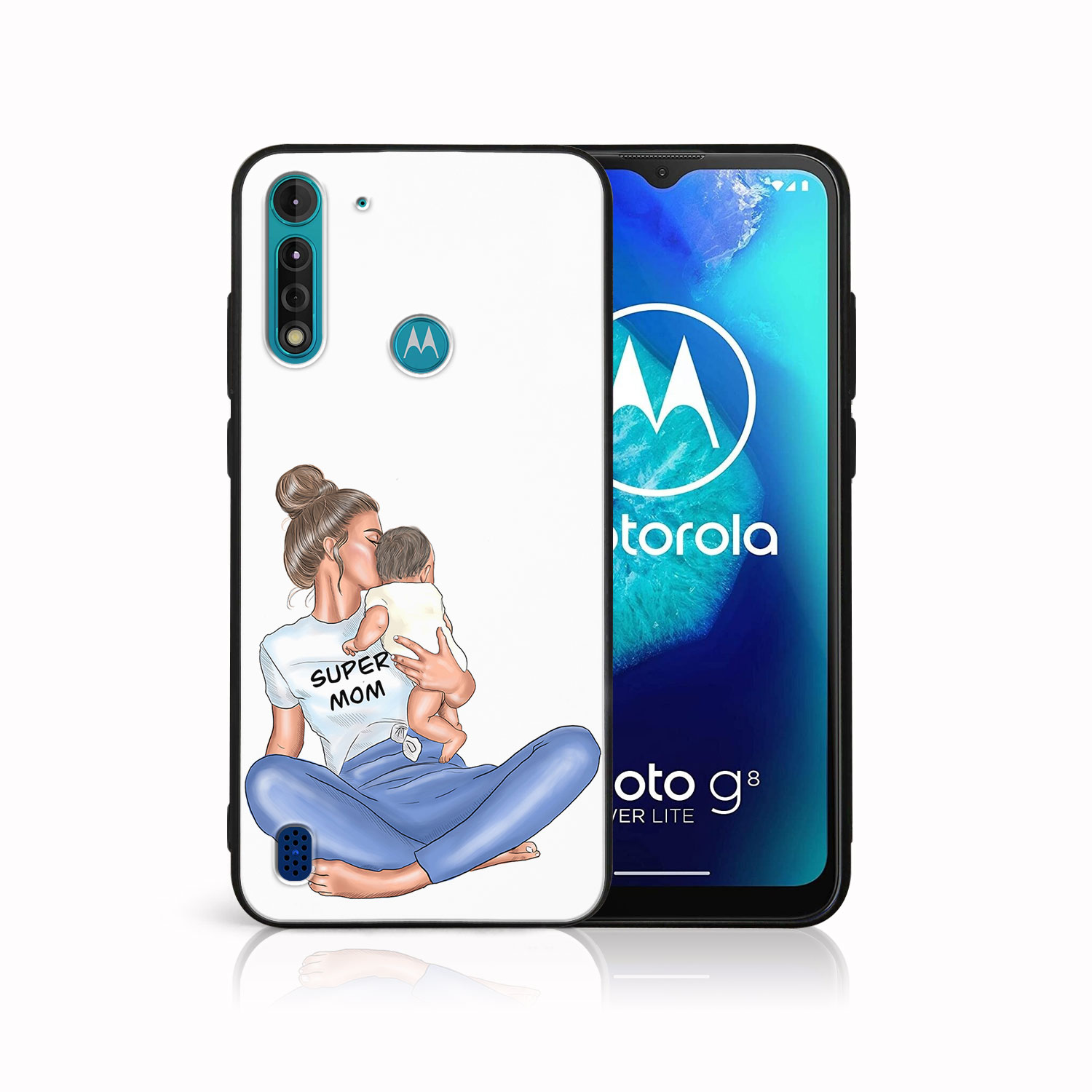 Levně MY ART Ochranný kryt pro Motorola Moto G8 Power Lite SUPERMOM (112)