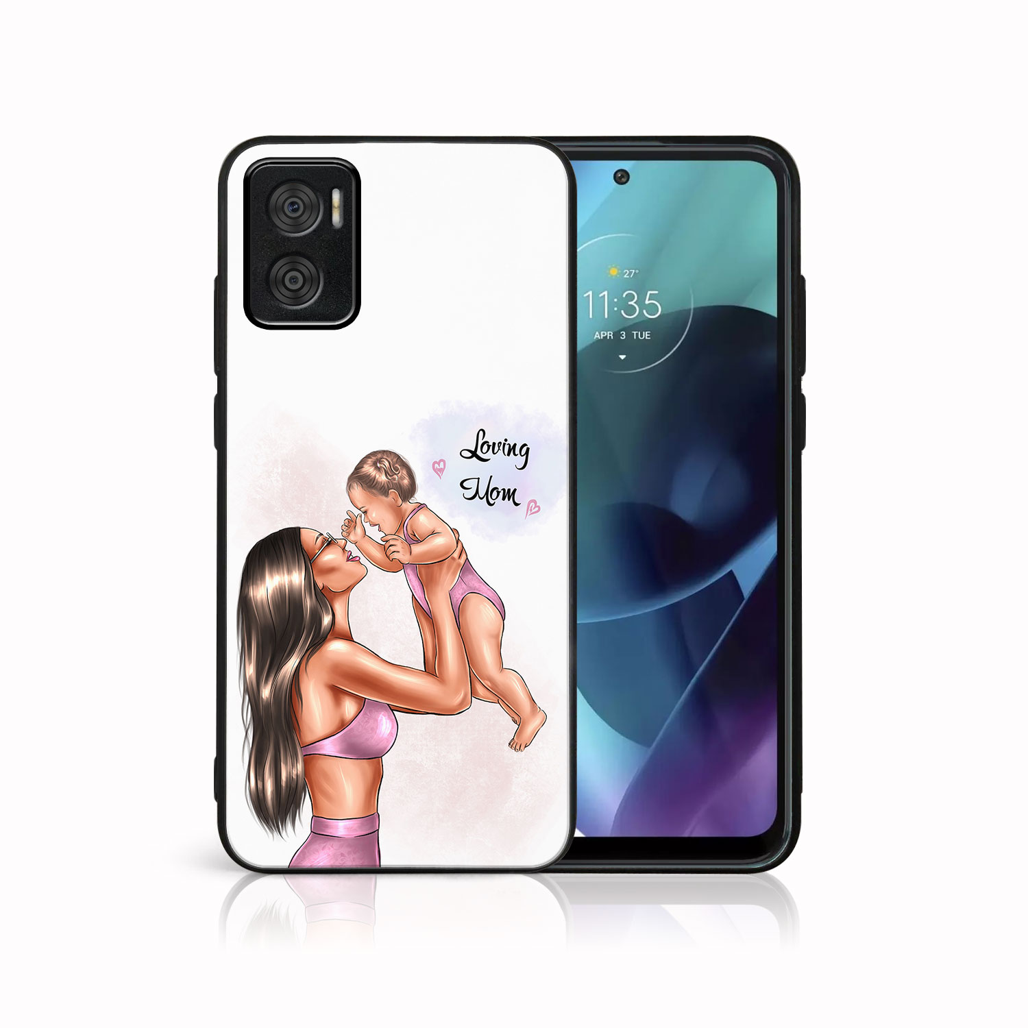 Levně MY ART Ochranný obal Motorola Moto E22/E22i LOVING MOM (115)