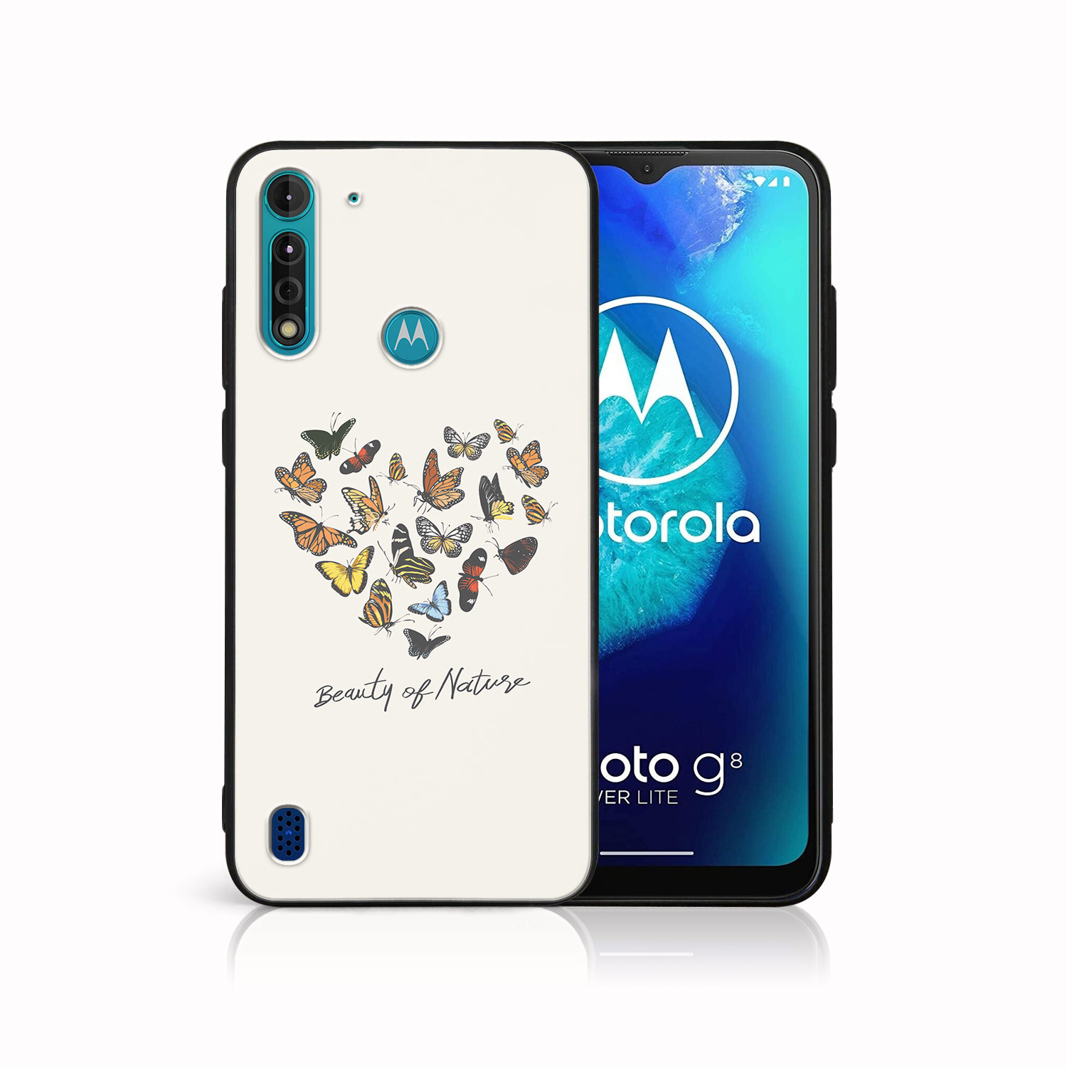 Levně MY ART Ochranný kryt pro Motorola Moto G8 Power Lite BUTTERFLIES (240)