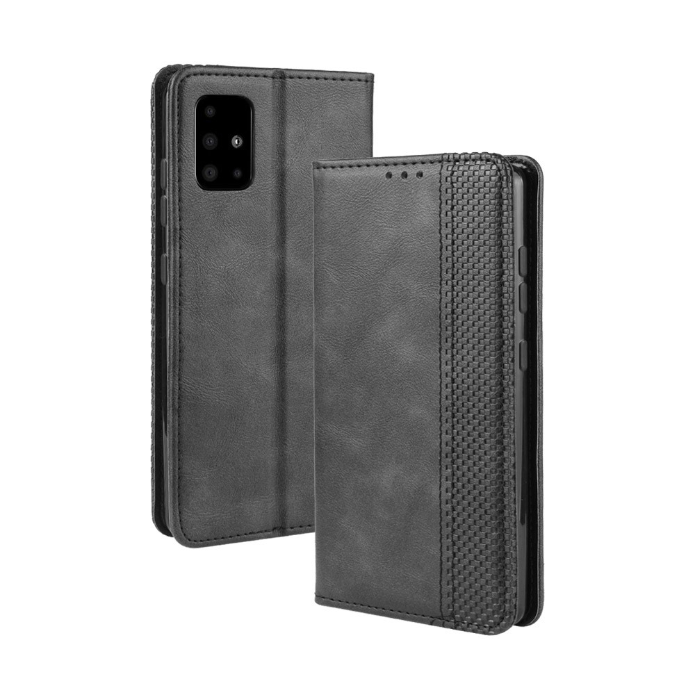 Levně BUSINESS Peněženkový kryt pro Samsung Galaxy A71 černý