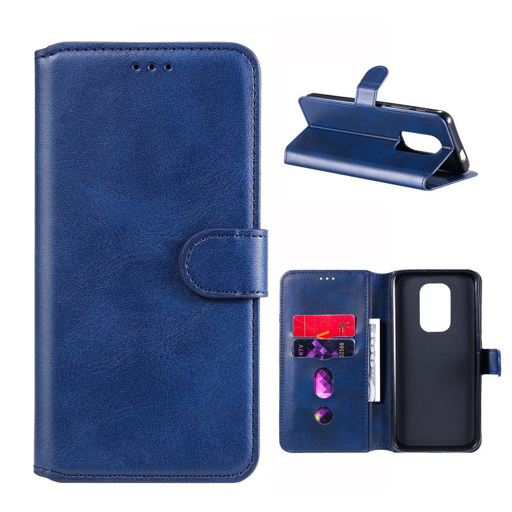 Levně RETRO SMOOTH Peněženkové pouzdro pro Motorola Moto G9 Play / E7 Plus modré