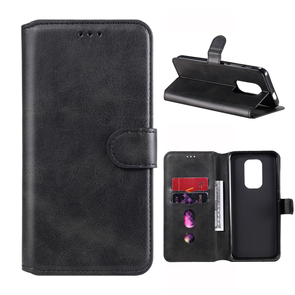 Levně RETRO SMOOTH Peněženkové pouzdro pro Motorola Moto G9 Play / E7 Plus černé