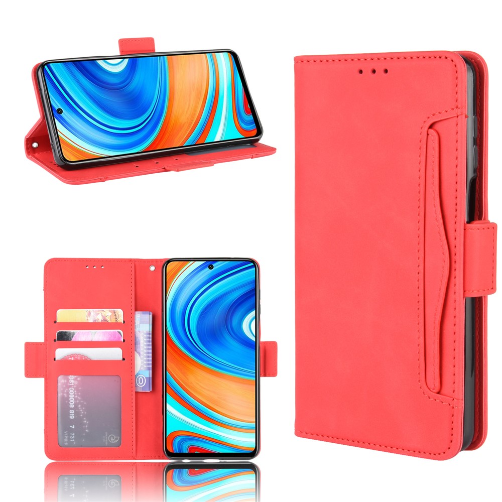 Levně SLOT Peněženkový obal pro Xiaomi Redmi Note 9S / Note 9 Pro červený