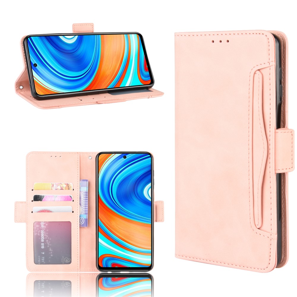 Levně SLOT Peněženkový obal pro Xiaomi Redmi Note 9S / Note 9 Pro růžový