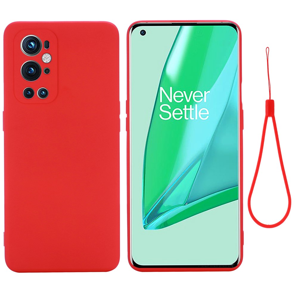 Levně RUBBER Ochranný obal pro OnePlus 9 Pro červený