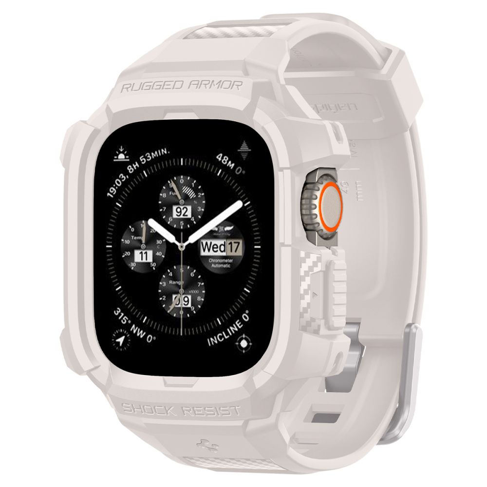 Levně SPIGEN RUGGED ARMOR PRO Apple Watch Ultra 1 / 2 / 3 49mm DUNE BEIGE