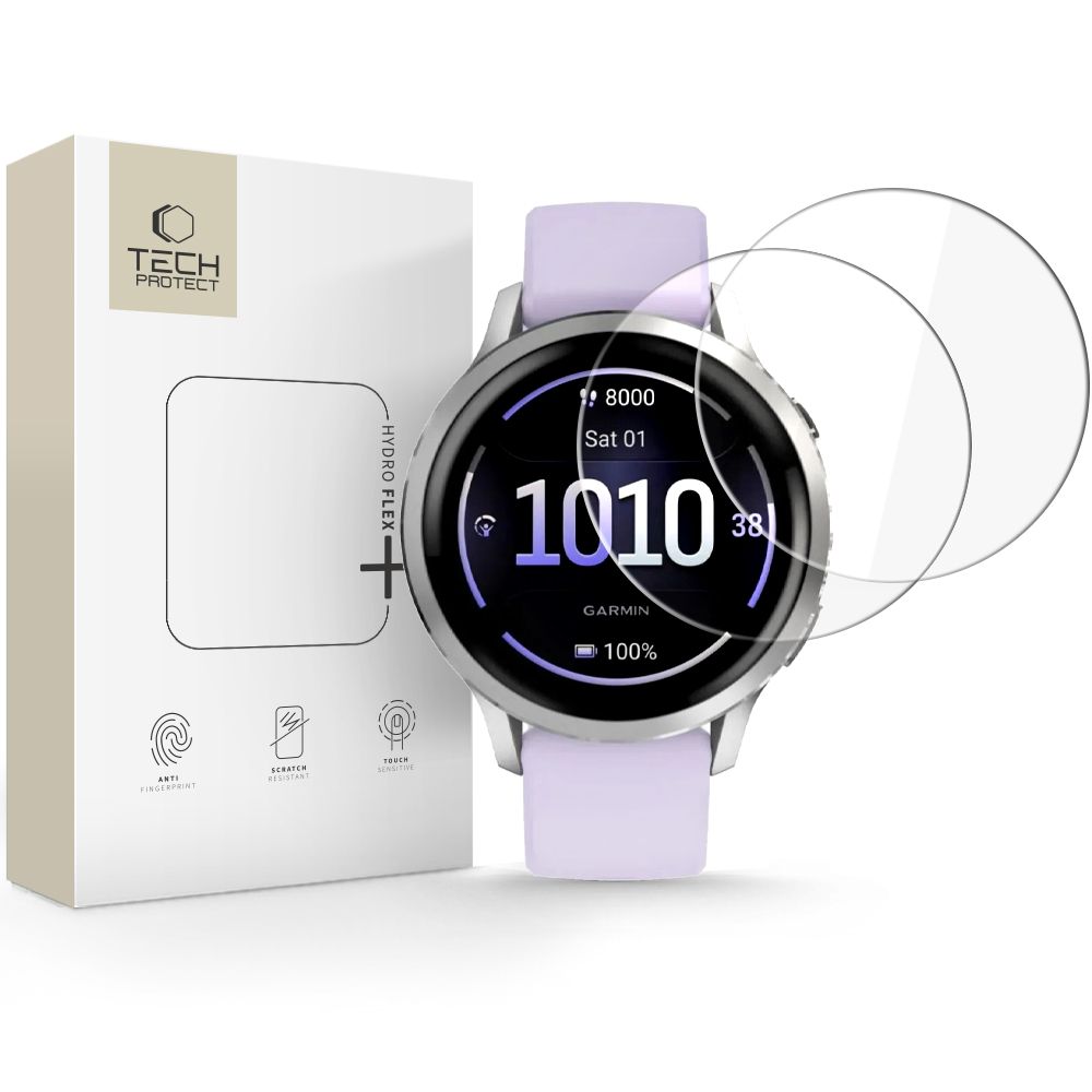 Levně TECH-PROTECT HYDRO FLEX+ 2-PACK Ochranná fólie pro Garmin Venu 4 41mm