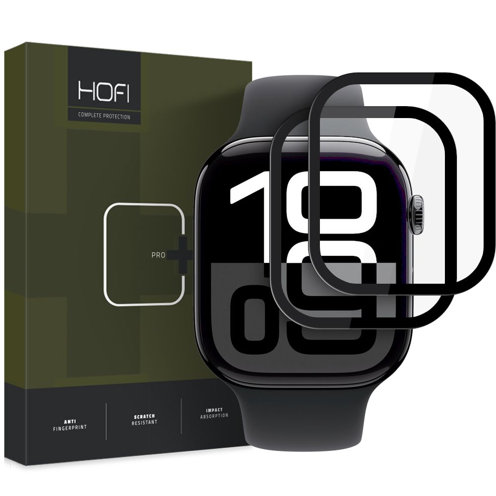 Levně HOFI HYBRID PRO+ 2x Hybridní sklo pro Apple Watch 10 / 11 46mm