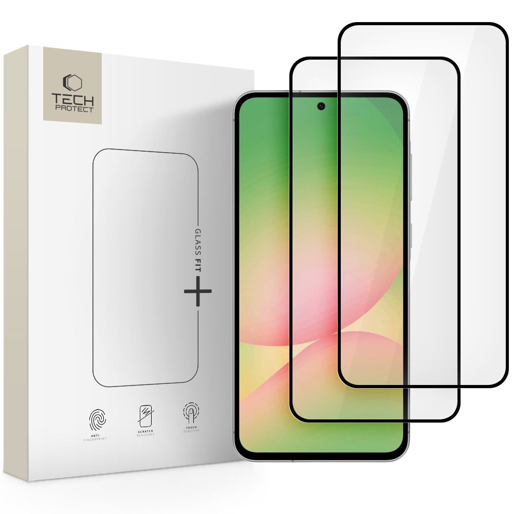 Levně TECH-PROTECT GLASS FIT+ 2-PACK 3D Sklo Samsung Galaxy A36 / A56