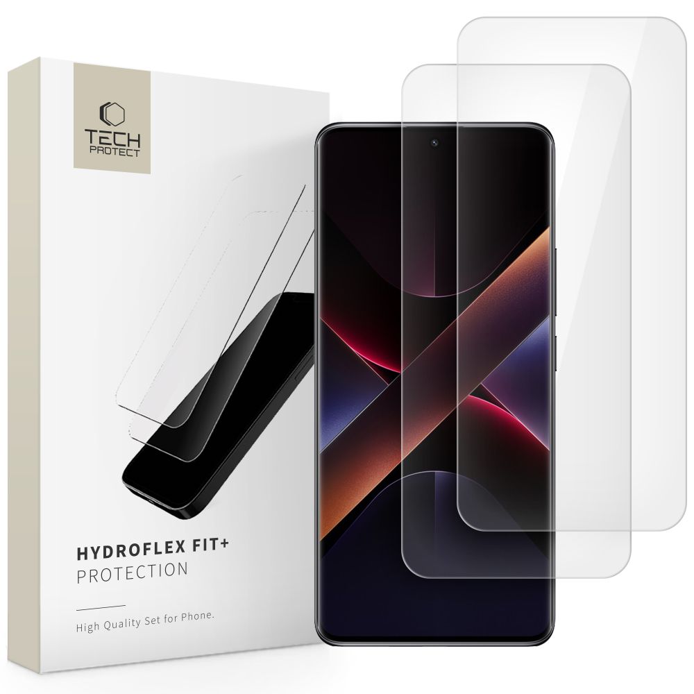 Levně TECH-PROTECT HYDROFLEX FIT+ 2-PACK Fólie pro Xiaomi Redmi Note 14 Pro 5G / Redmi Note 14 Pro+ 5G / Poco X7