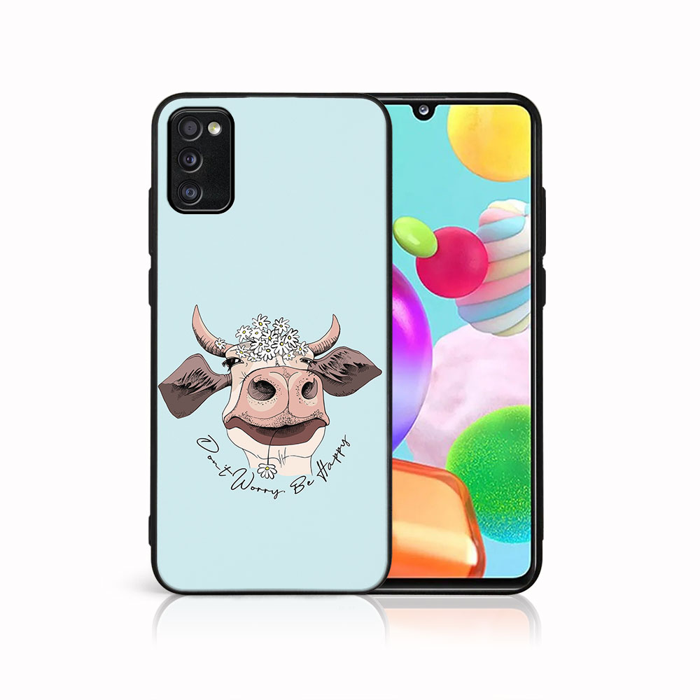 Levně MY ART Ochranný obal pro Samsung Galaxy A41 HAPPY COW (181)