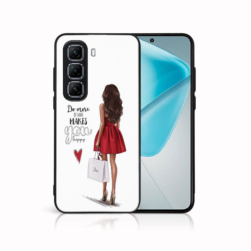Levně MY ART Ochranný kryt pro Infinix Hot 50 5G RED DRESS (137)