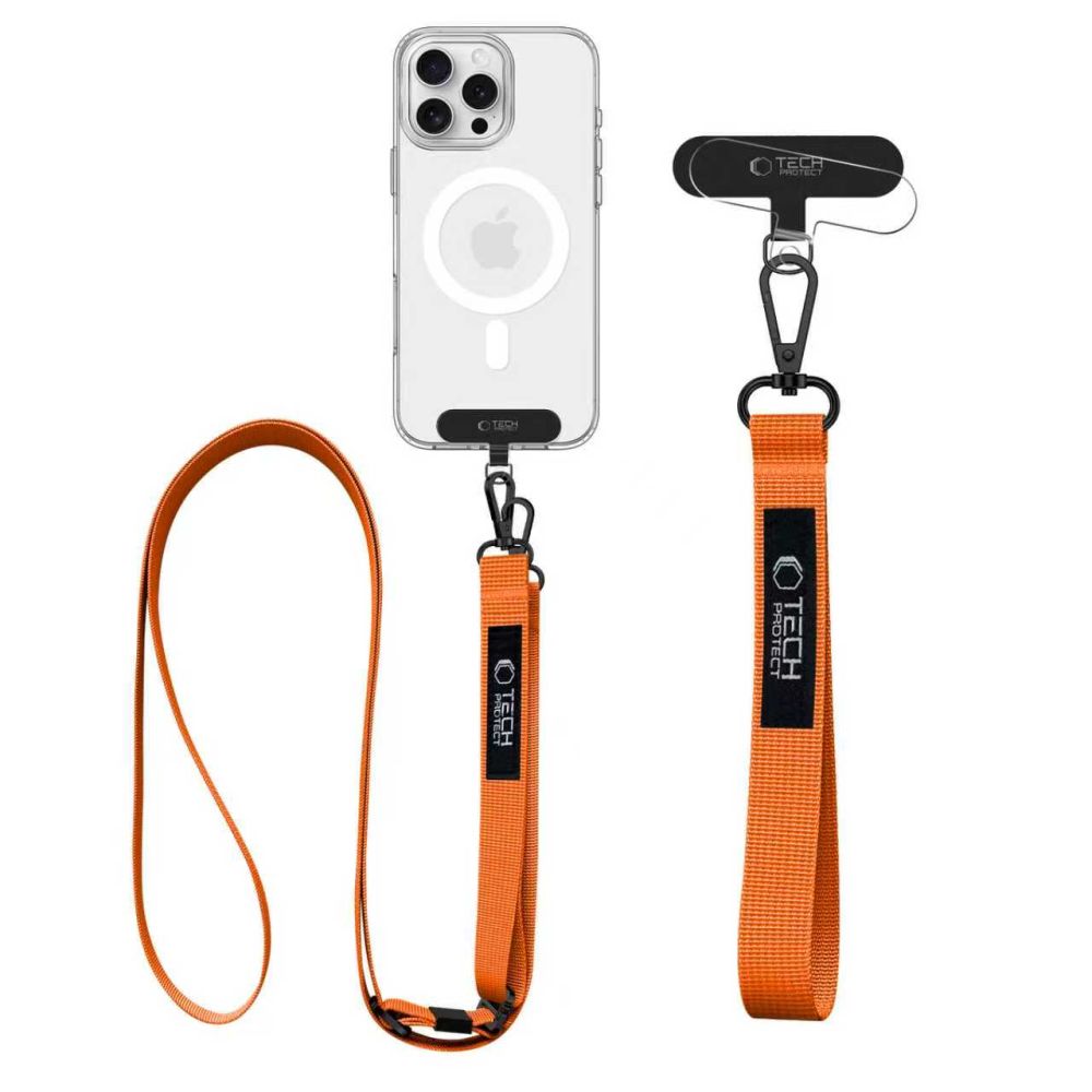Levně TECH-PROTECT C6S 2x Řemínek na mobil COSMIC ORANGE