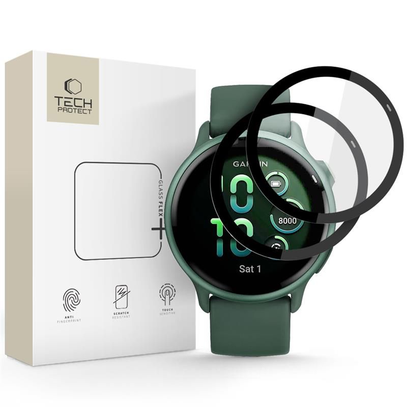 Levně TECH-PROTECT GLASS FLEX+ 2-PACK Sklo pro Garmin Vivoactive 6