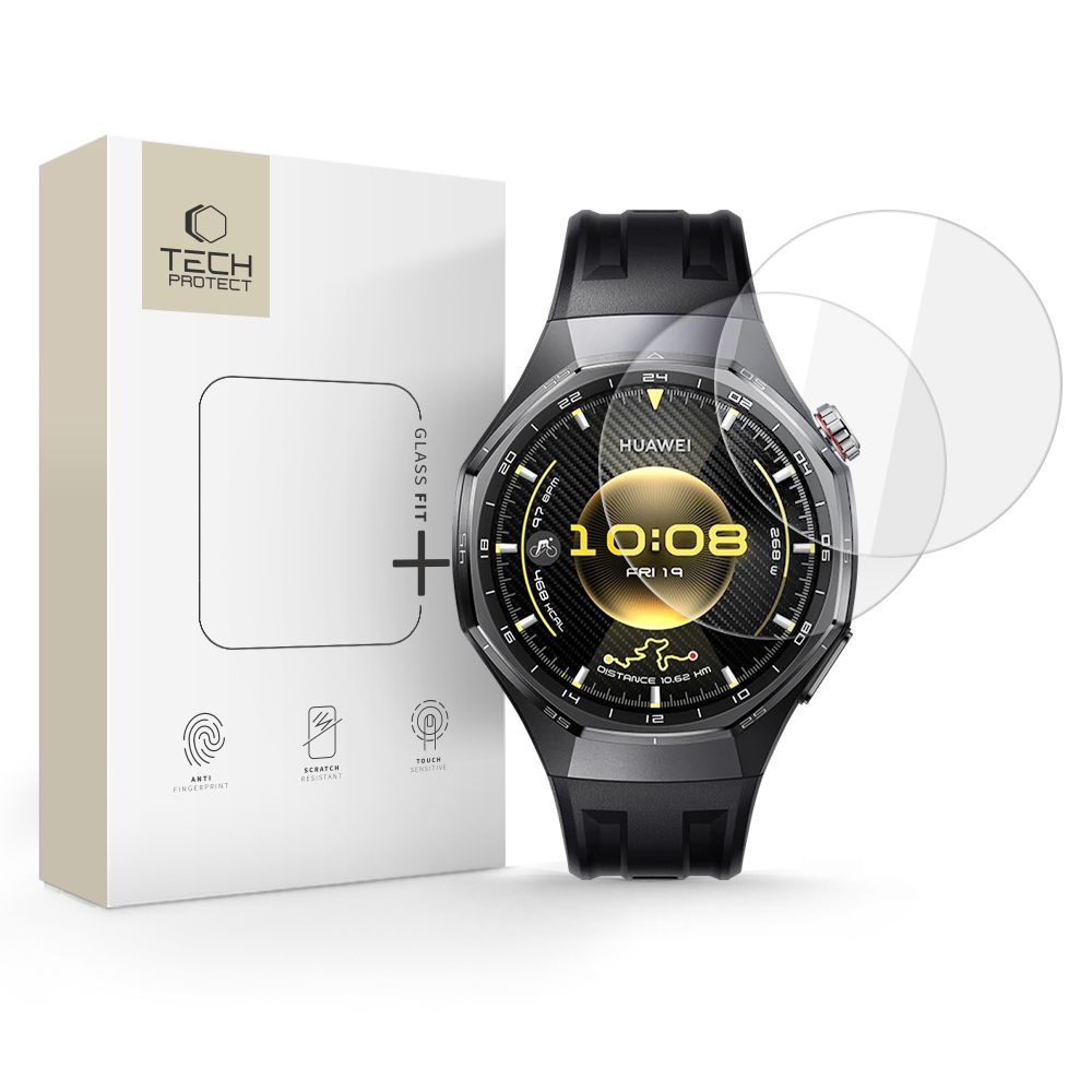 Levně TECH-PROTECT GLASS FIT+ 2-PACK Ochranné sklo pro Huawei Watch GT 6 Pro 46mm