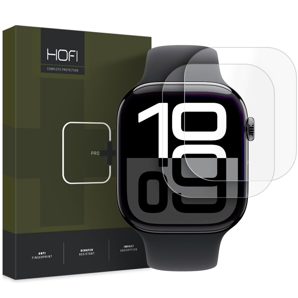 Levně HOFI HYDROFLEX PRO+ 2x Hydrogelová fólie pro Apple Watch 10 / 11 46mm