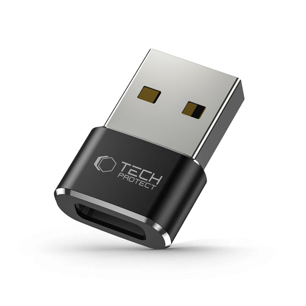 Levně TECH-PROTECT ULTRABOOST Adaptér USB na USB-C černý