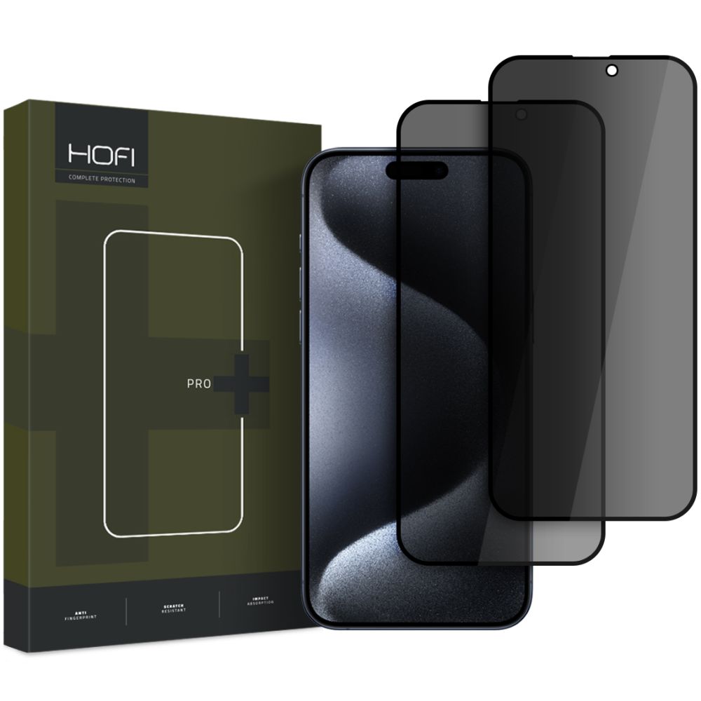Levně HOFI ANTI SPY GLASS PRO+ 2x Sklo s filtrem ANTISPY pro Apple iPhone 16 Plus