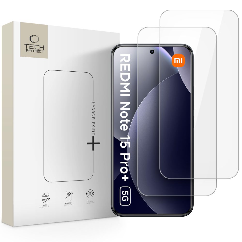 Levně TECH-PROTECT HYDRO FLEX+ 2-PACK Ochranná fólie pro Xiaomi Redmi Note 15 Pro+ 5G / POCO M8 Pro 5G