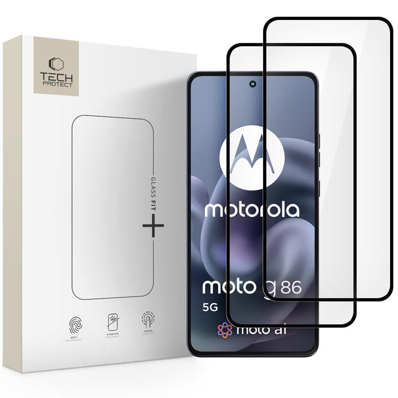 Levně TECH-PROTECT GLASS FIT+ 2-PACK 3D Sklo Motorola Moto G86 5G / G86 Power 5G