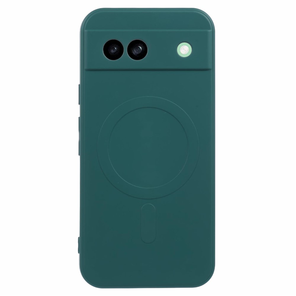 Levně RUBBER MAGSAFE Silikonový kryt pro Google Pixel 8a tmavě zelený