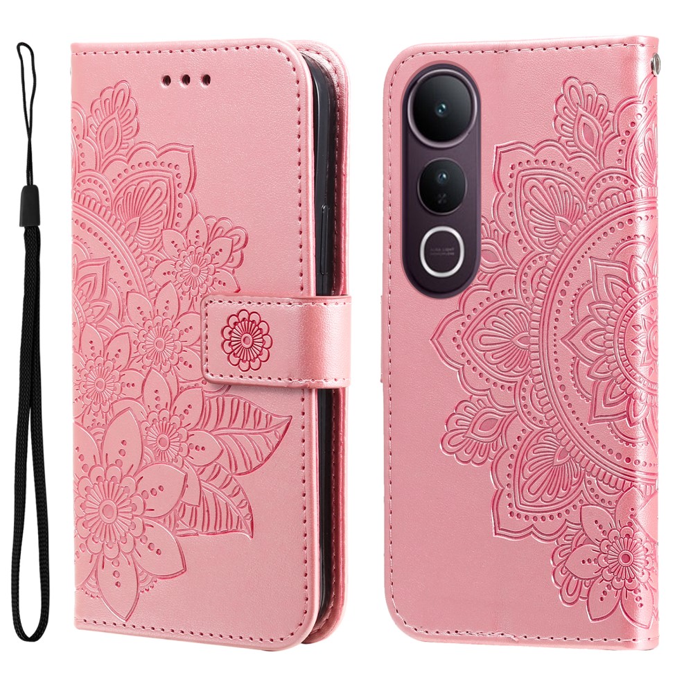 Levně ART MANDALA Peněženkový kryt pro Vivo V50 Lite růžový