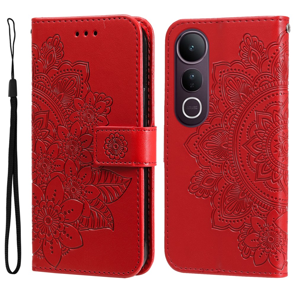 Levně ART MANDALA Peněženkové pouzdro pro Vivo V50 Lite červené
