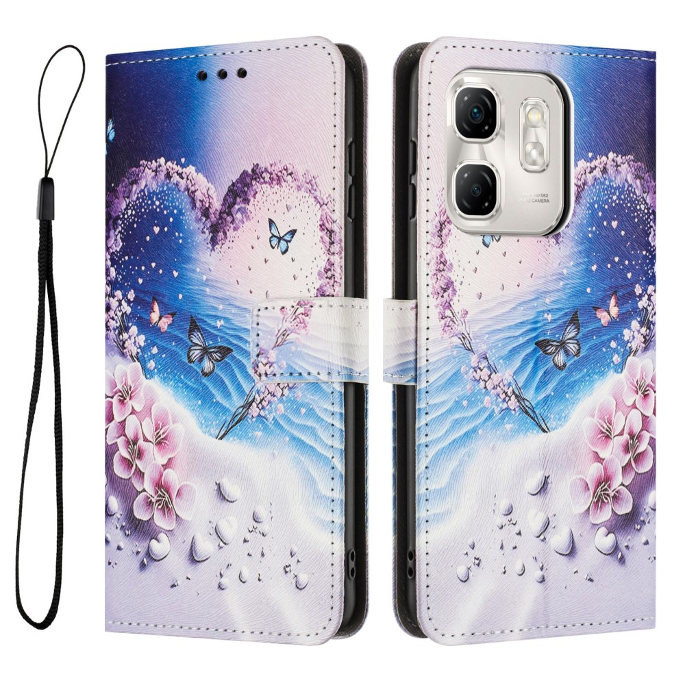 Levně ART Peněženkový kryt pro Infinix Smart 9 HD HEART BUTTERFLY