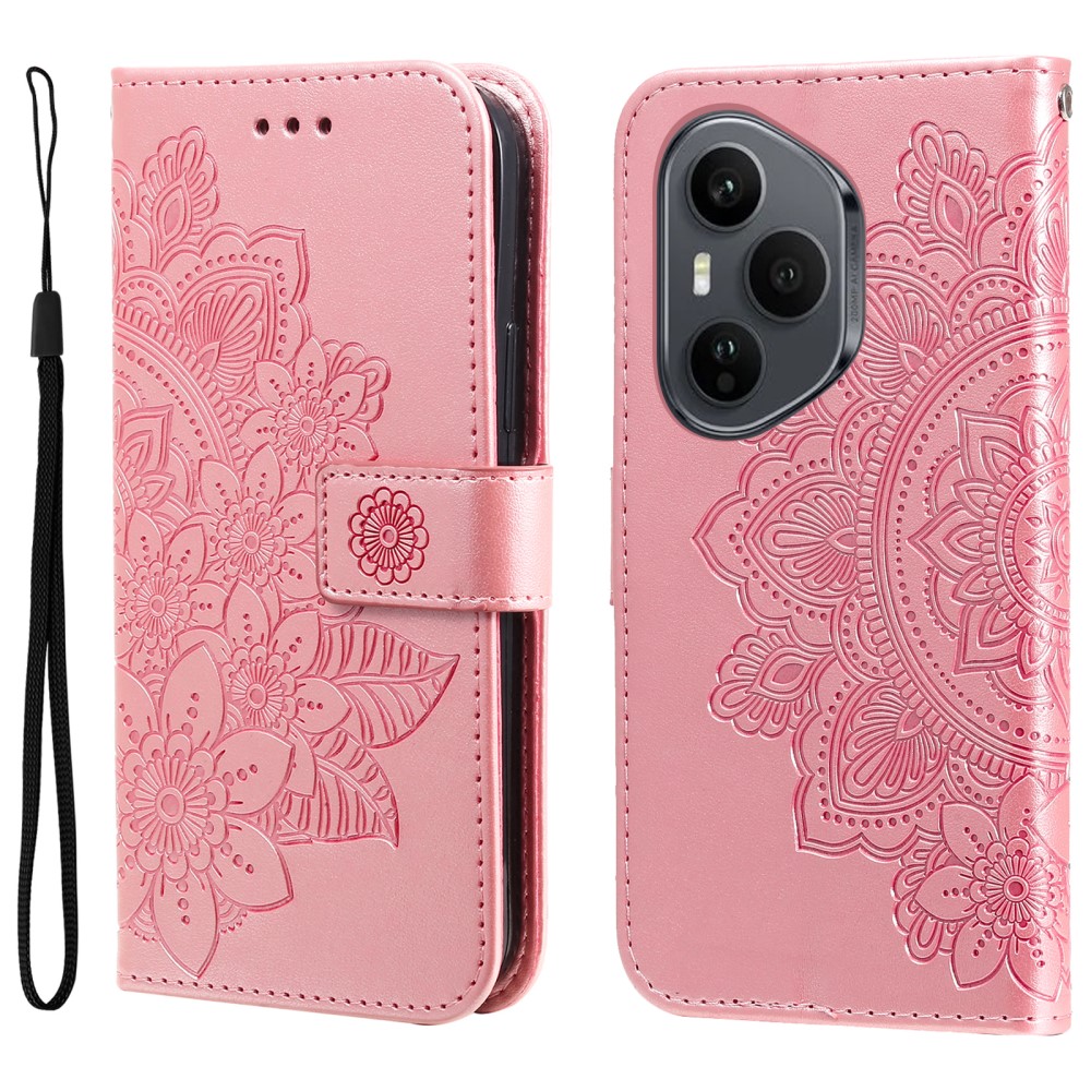 Levně ART MANDALA Peněženkový obal pro Honor 400 Pro 5G růžový