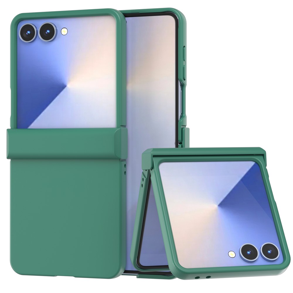 Levně ABEEL SKIN Ochranný plastový kryt pro Samsung Galaxy Z Flip7 5G tmavě zelený