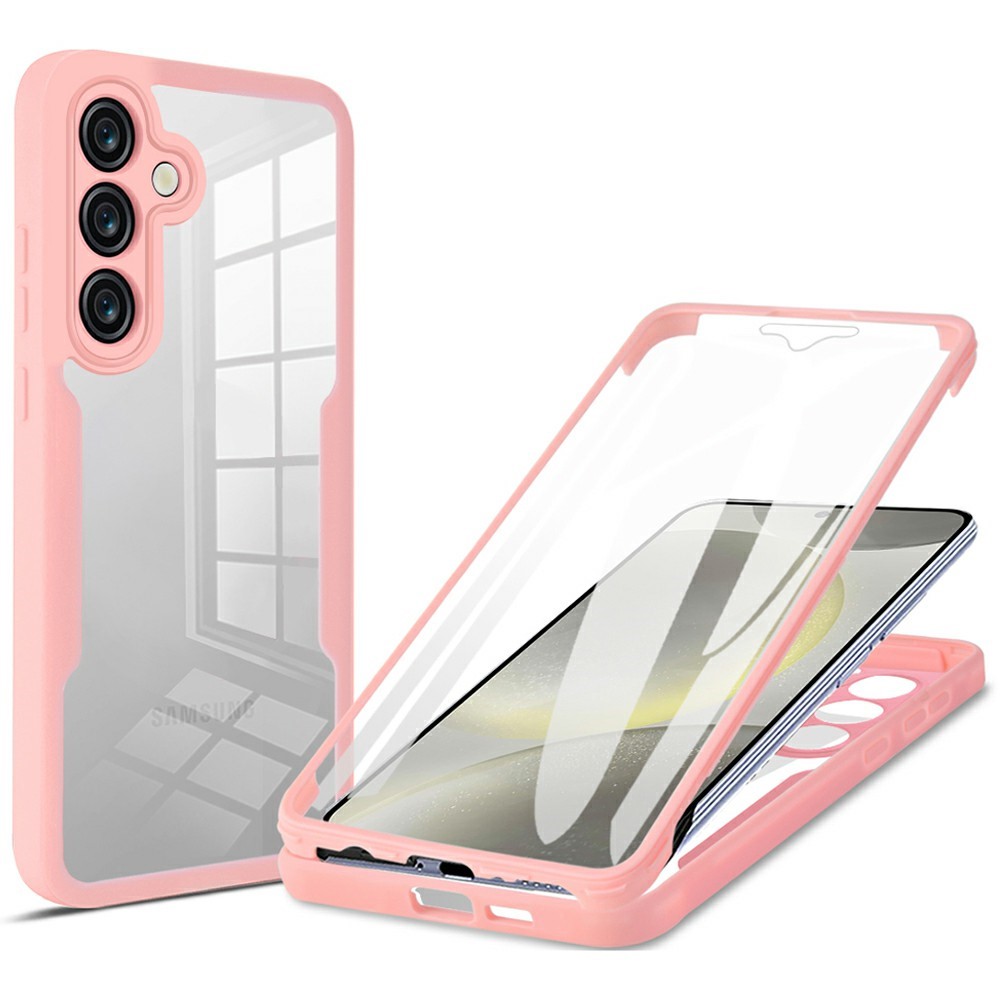 Levně DUAL Oboustranný kryt s fólií Samsung Galaxy S25 FE růžový
