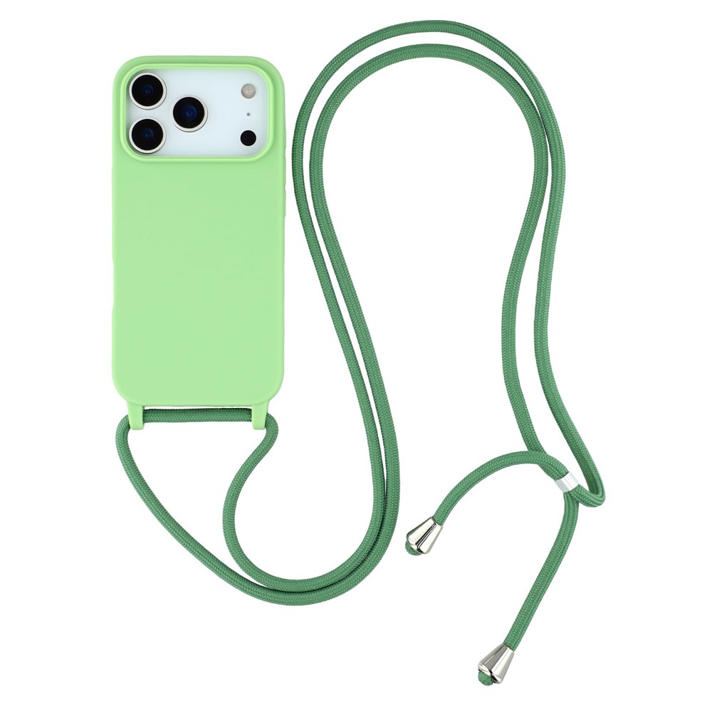 Levně ROPE Kryt se šňůrkou Apple iPhone 17 Pro Max světle zelený