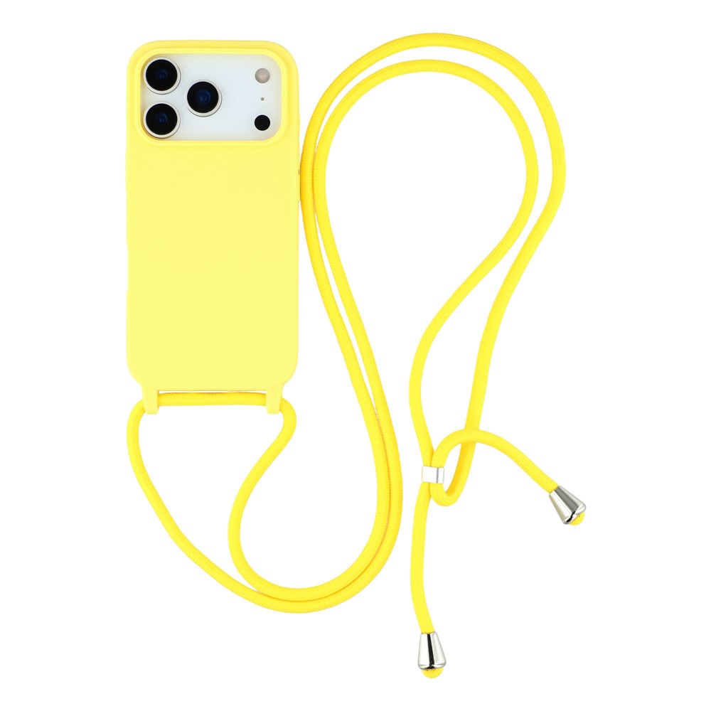 Levně ROPE Kryt se šňůrkou Apple iPhone 17 Pro Max žlutý