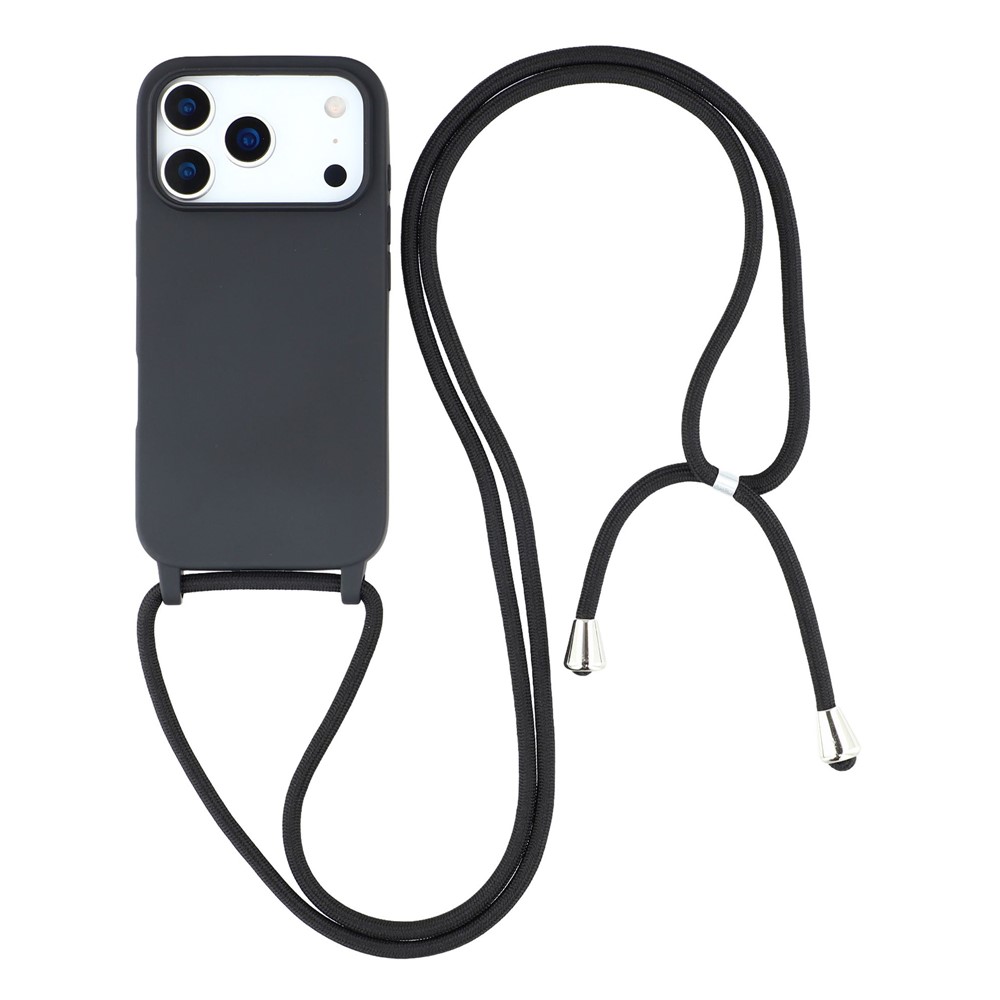 Levně ROPE Kryt se šňůrkou Apple iPhone 17 Pro černý