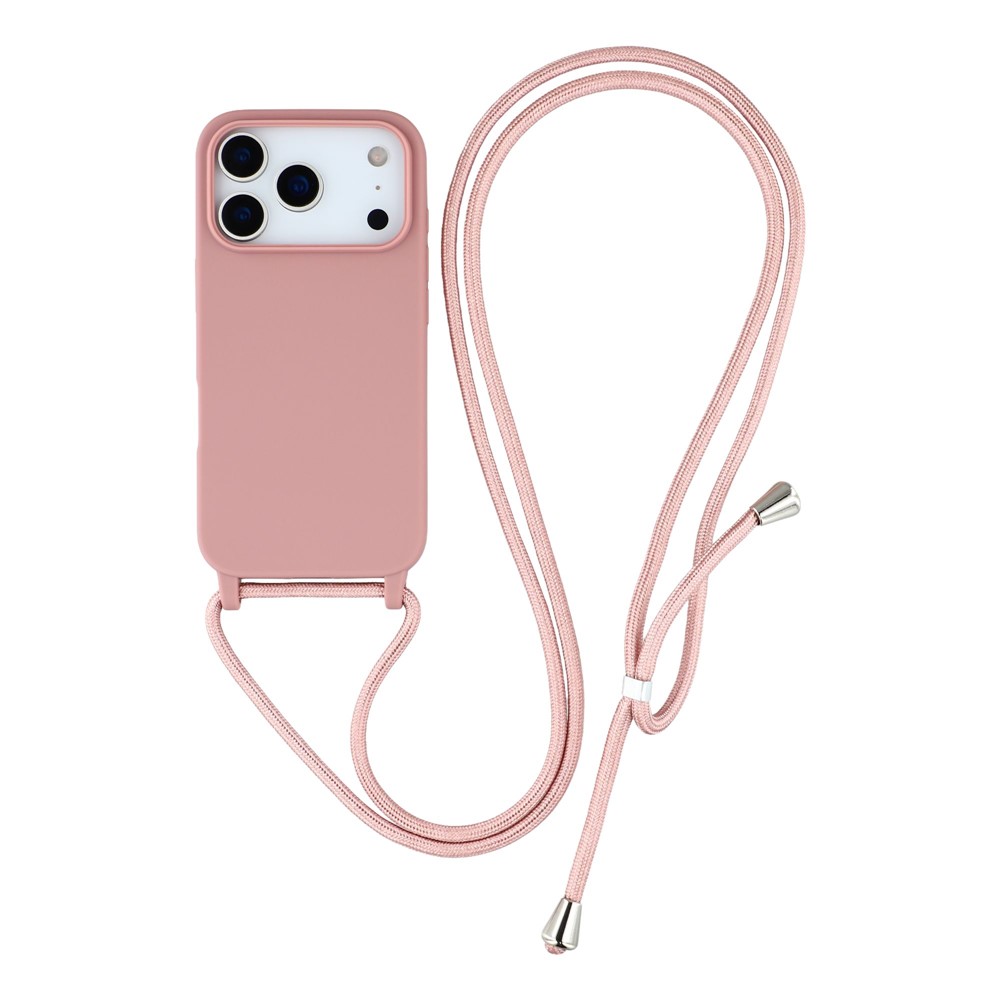 Levně ROPE Kryt se šňůrkou Apple iPhone 17 Pro růžový