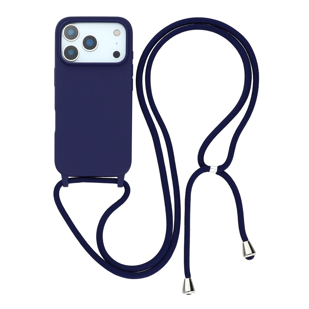 Levně ROPE Kryt se šňůrkou Apple iPhone 17 Pro tmavě modrý