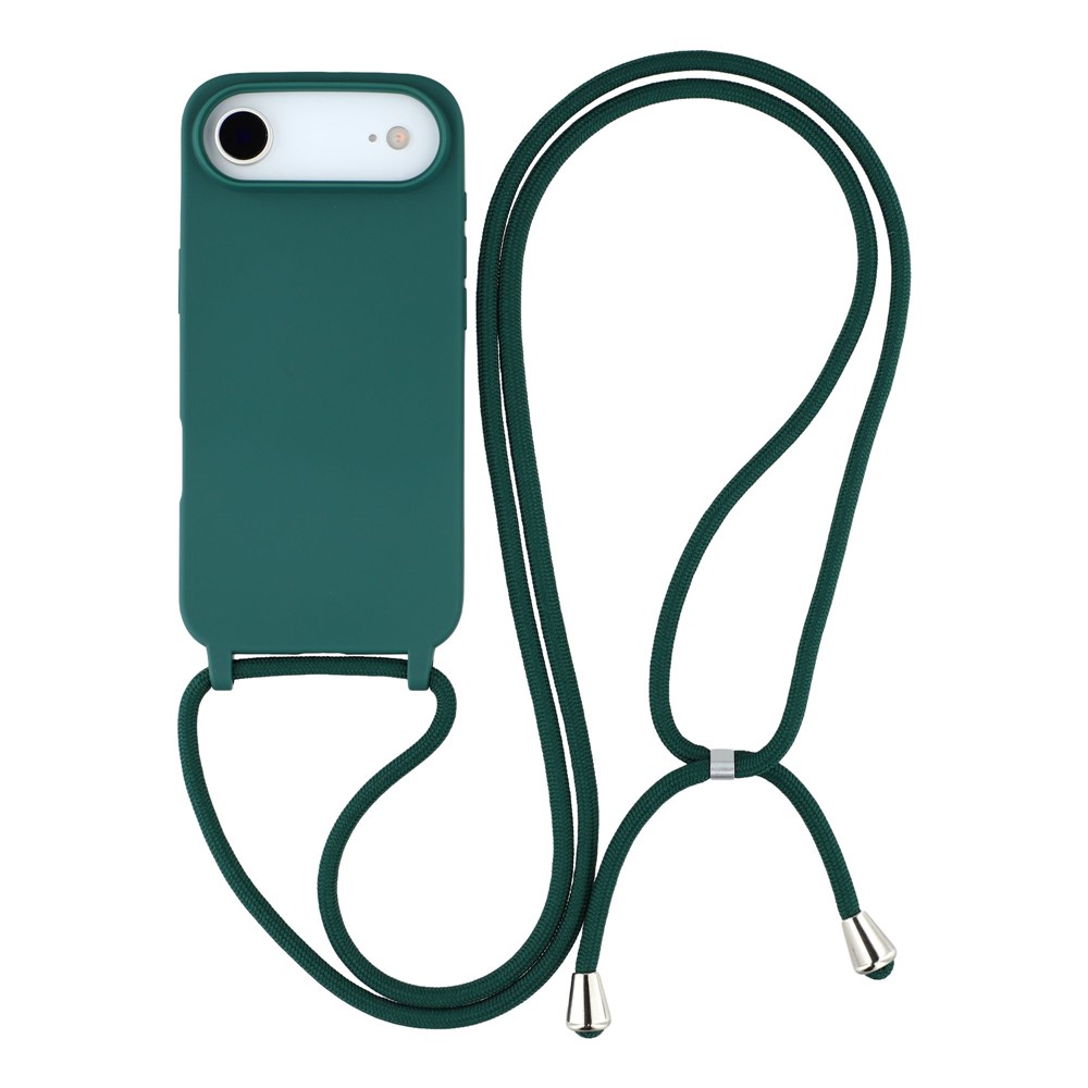 Levně ROPE Kryt se šňůrkou Apple iPhone Air tmavě zelený