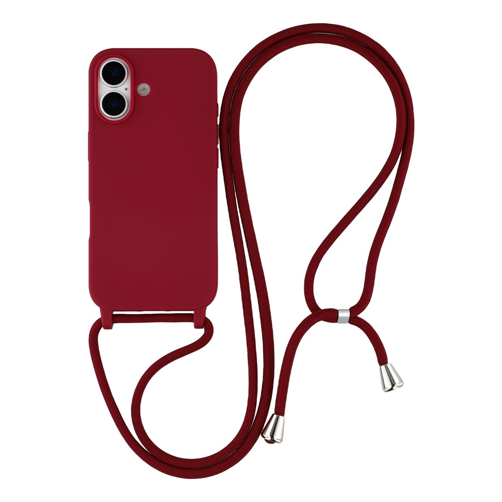 Levně ROPE Kryt se šňůrkou Apple iPhone 17 bordó