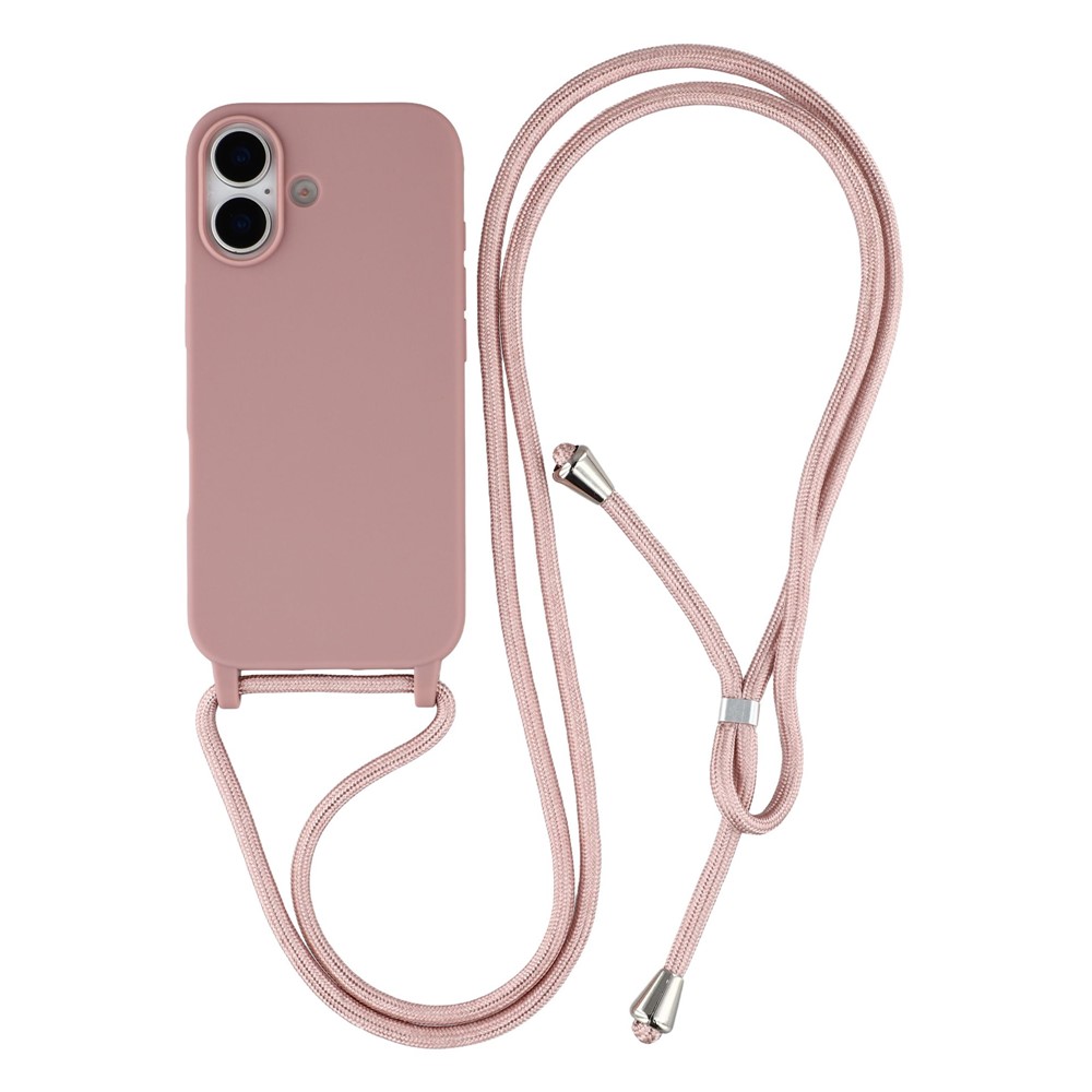Levně ROPE Kryt se šňůrkou Apple iPhone 17 růžový