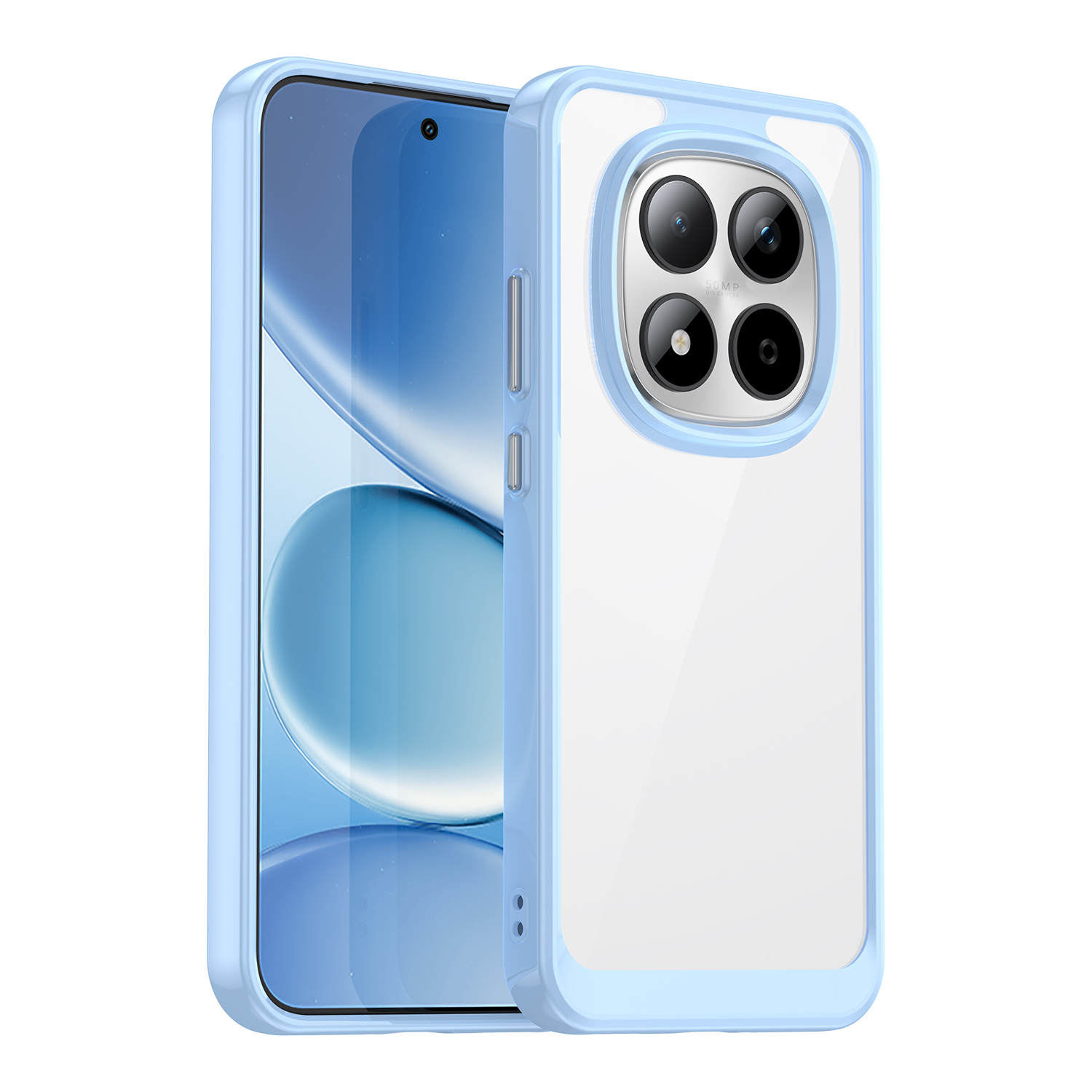 Levně CRYSTAL Ochranný kryt pro Xiaomi Redmi Note 15 Pro 5G modrý