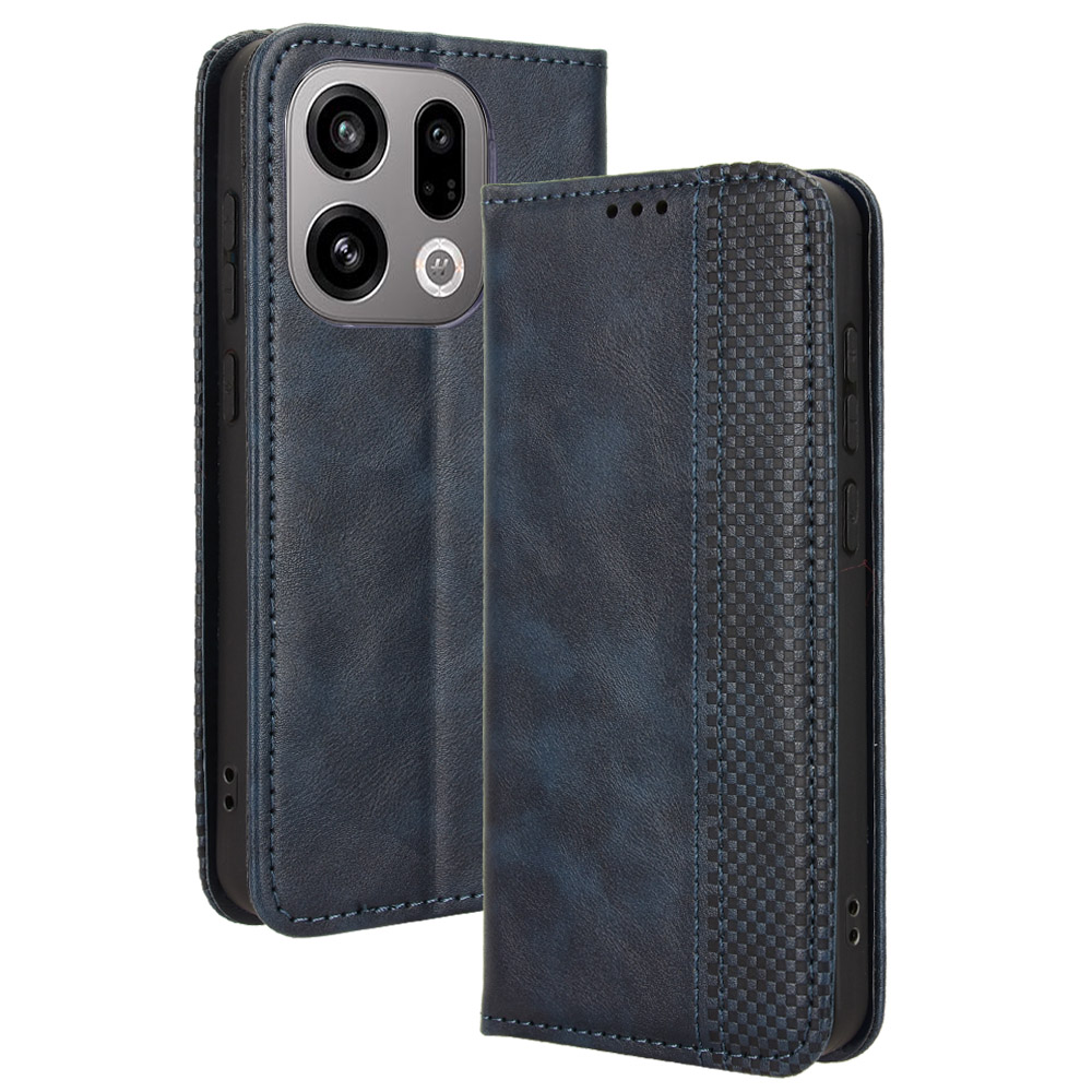 Levně BUSINESS Peněženkové pouzdro pro Oppo Find X9 modré